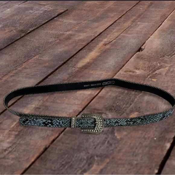 Vintage 2000s Y2K Western Jewel Studded Belt - Picture 3 of 5